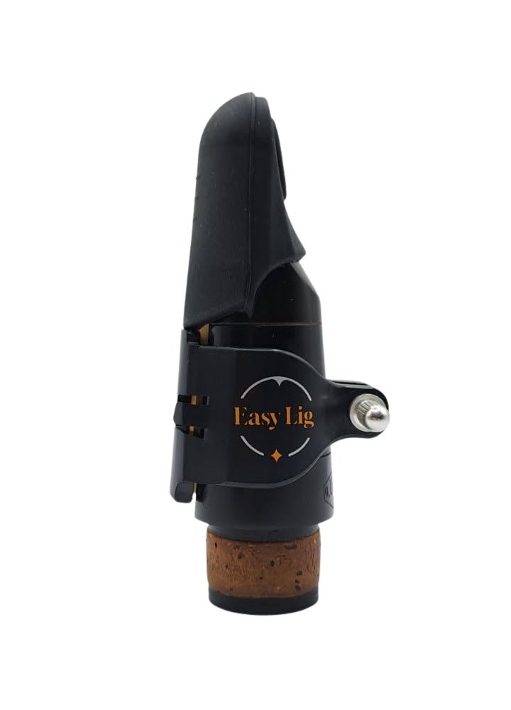 Easy Lig black clarinet ligature with screw adjustment best clarinet ligature for beginners